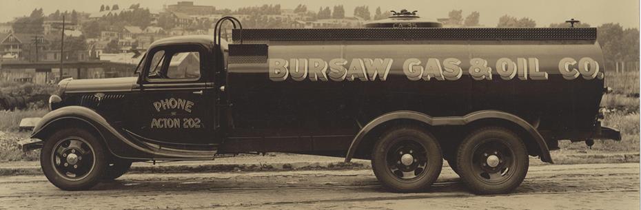 Vintage Bursaw Gas & Oil delivery truck
